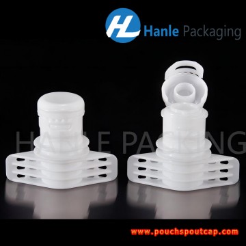Dia 7.8mm flip spout cap for shampoo and body wash, doypack spout with flip top caps - HL078LF Dia 7.8mm flip spout cap for shampoo and body wash, doypack spout with flip top caps - HL078LF